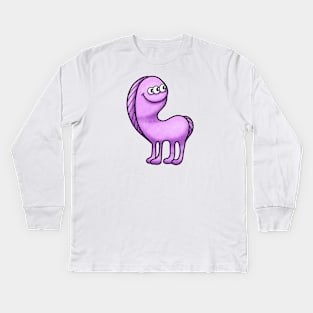 Cute alien animal Kids Long Sleeve T-Shirt